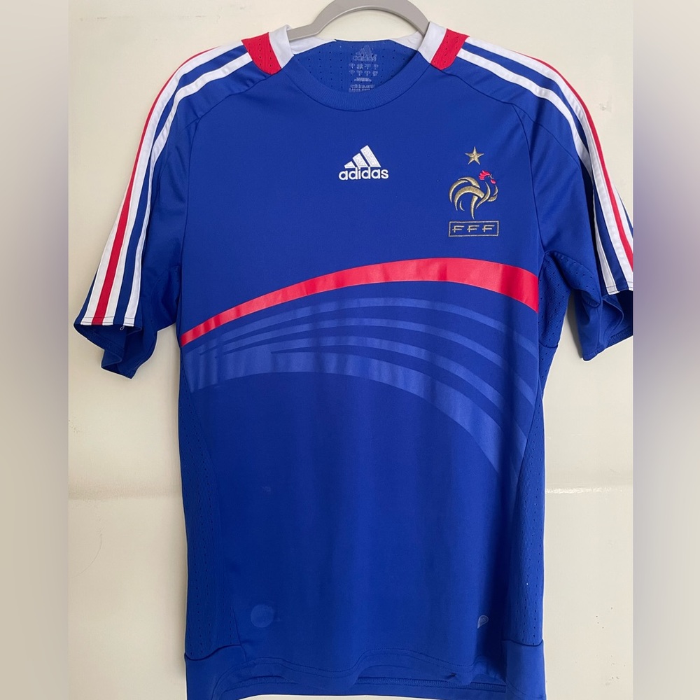 FRANCE 2008 EURO QUALIFICATION HOME JERSEY AUTHENTIC ADIDAS